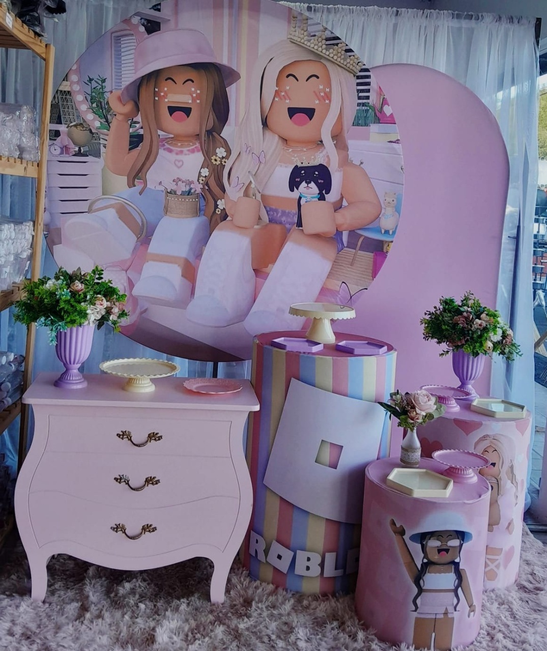 Kit Roblox Menina  + Lateral E Mini - Nicolle milde