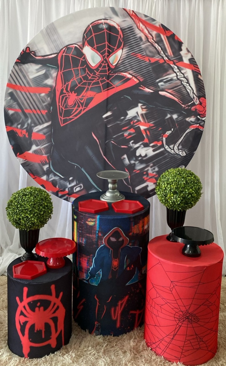 Kit Homem Aranha Preto  - Nicolle milde