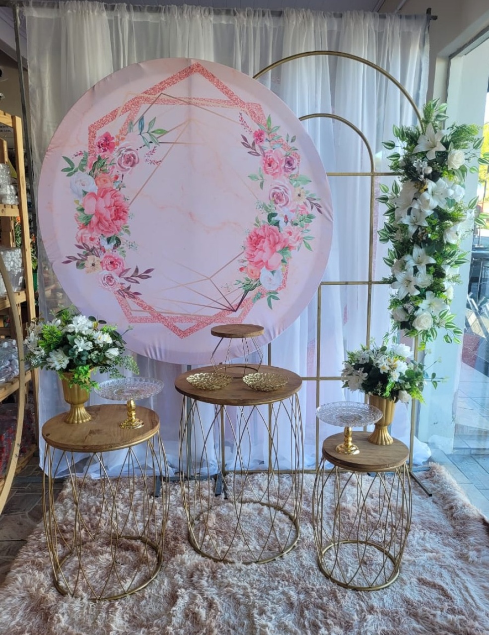 Kit Flores Rosa 2 . Nani  E Janela  - Nicolle milde