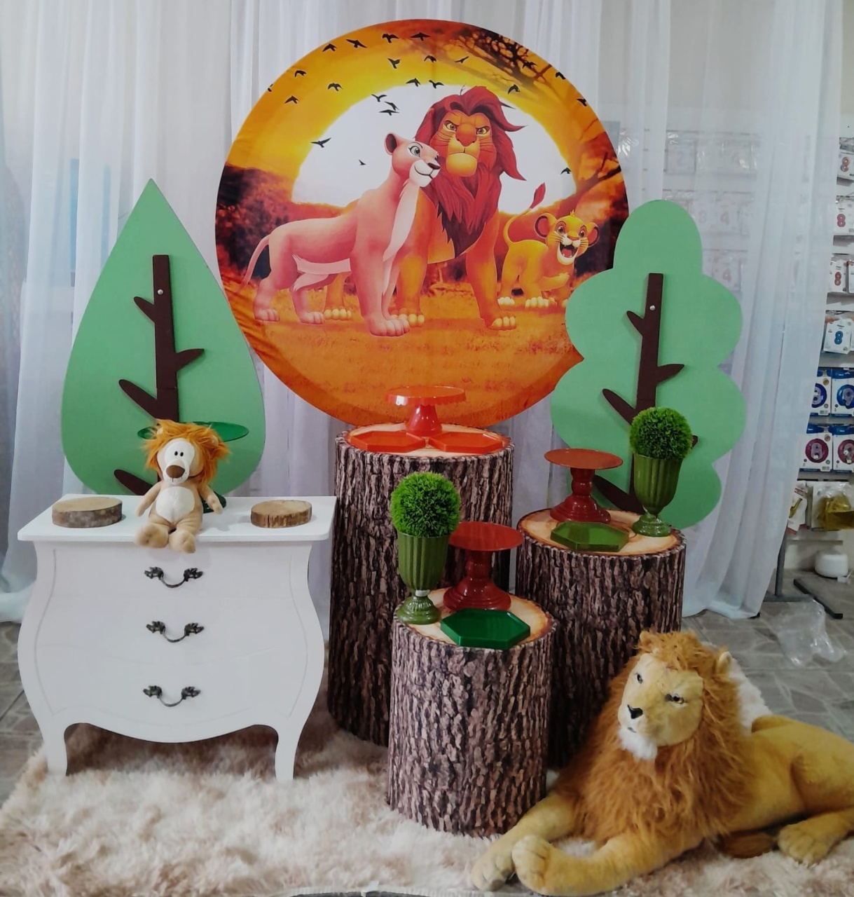 Kit Rei Leao 1 + Arvore+ Mini - Nicolle milde