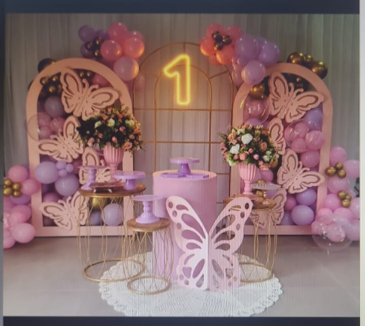 Decoração Jardim  Borbolçeta 3D - Nicolle milde