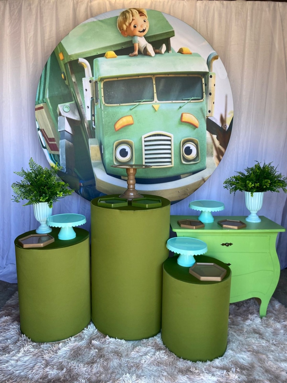 Kit Trash Truck Ze Coleta +Mini Verde - Nicolle milde