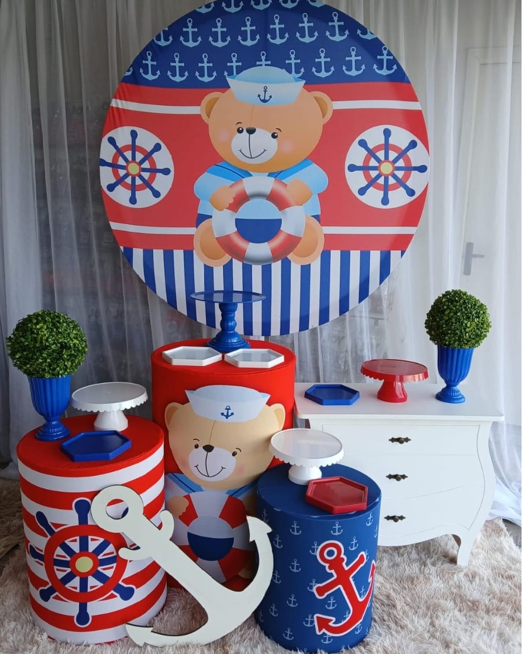 Kit Urso Marinheiro +Mini - Nicolle milde