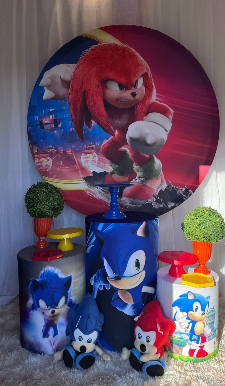Kit Sonic Vermelho  - Nicolle milde