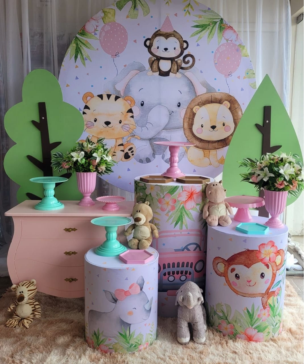Kit Safari Menina  - Nicolle milde