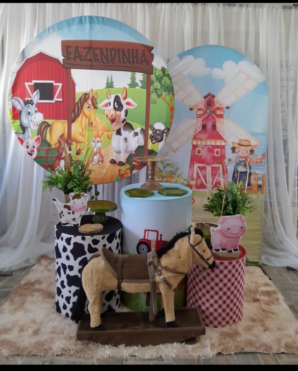 Kit Fazendinha Menino 1, Lateral Personalizada - Nicolle milde