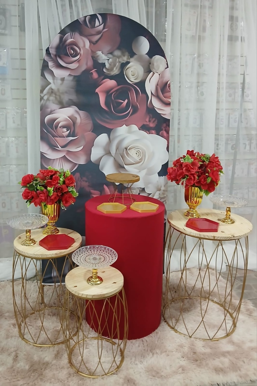 Kit Flores 3D Vermelha  - Nicolle milde