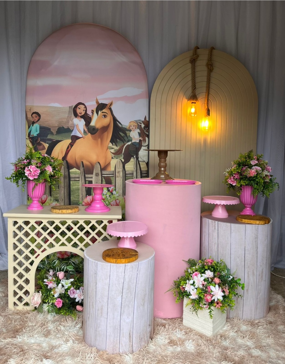 Kit Lateralspirit+Triliça+Painel Mdf - Nicolle milde