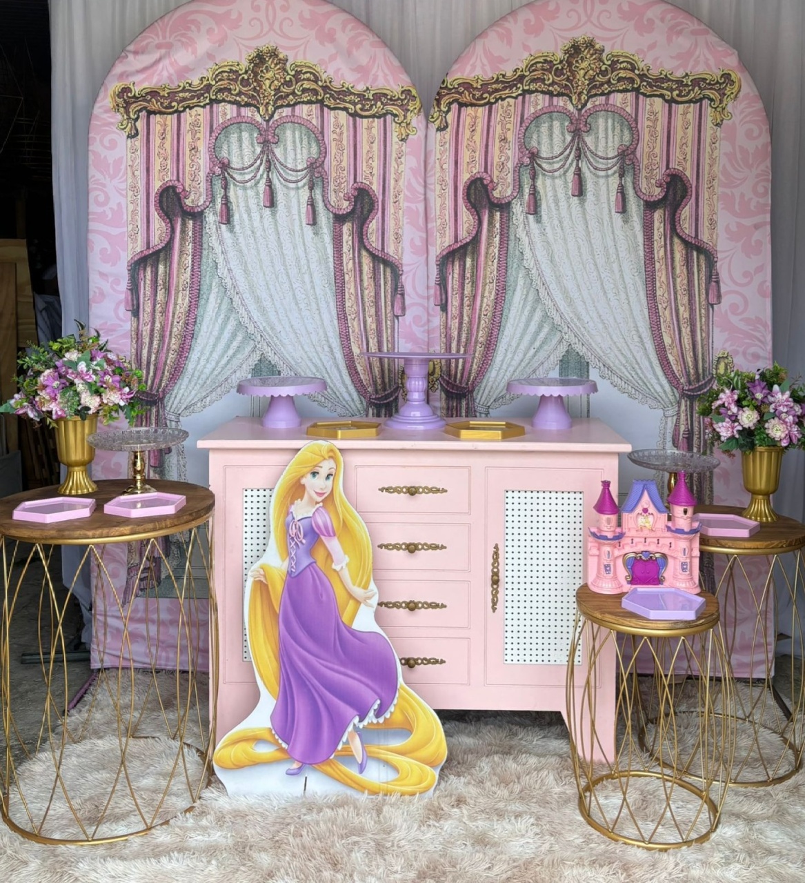 Kit Rapunzel * Lateral Castelo  - Nicolle milde