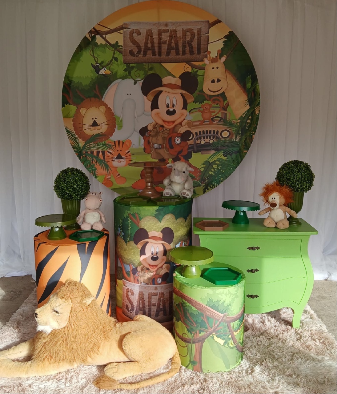 Kit Mickey Safari+Mini Verde - Nicolle milde