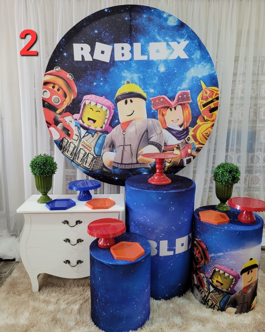 Kit Roblox 2 Mini Branca - Nicolle milde