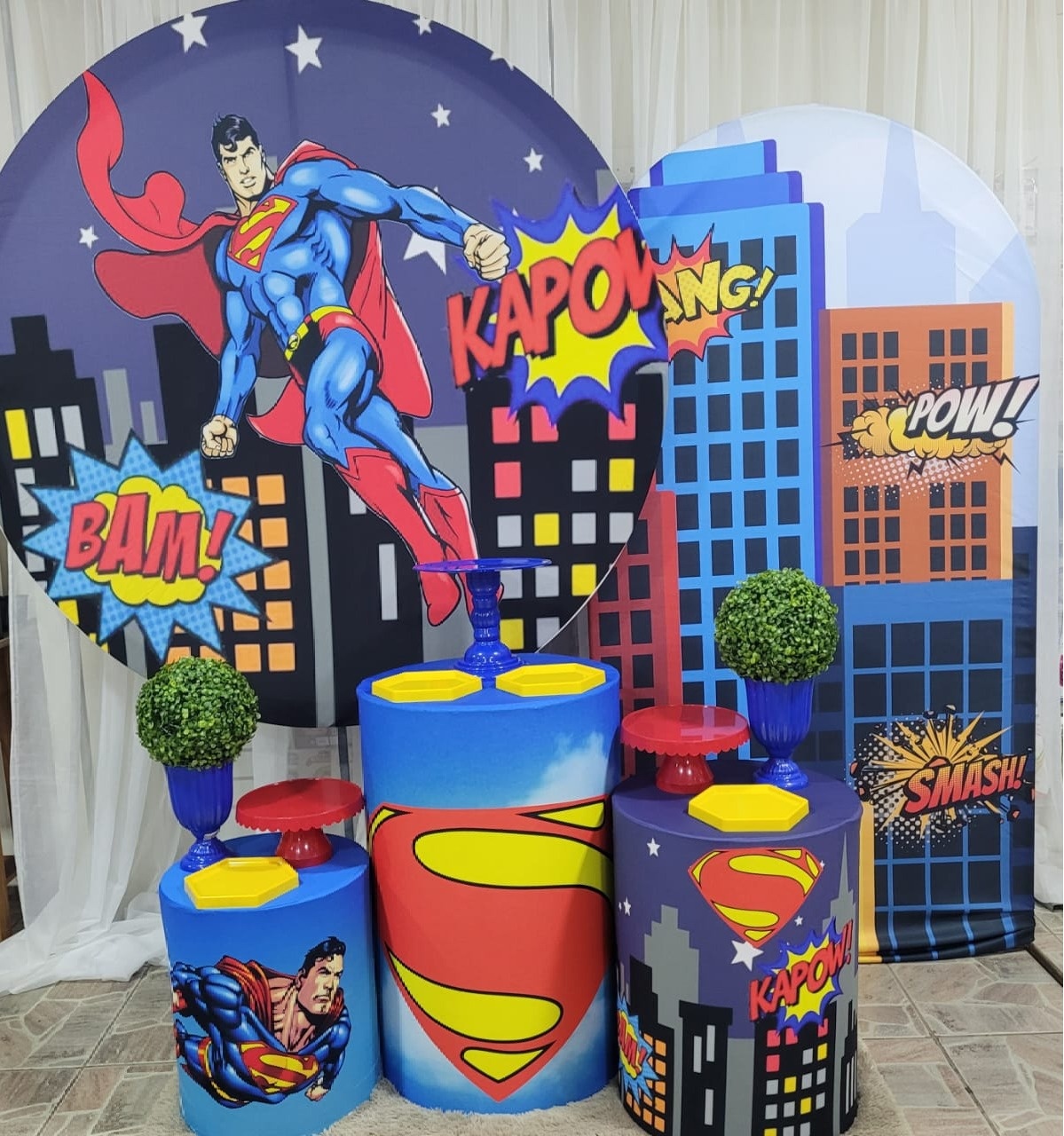 Kit Super Homem, Lateral Predios - Nicolle milde