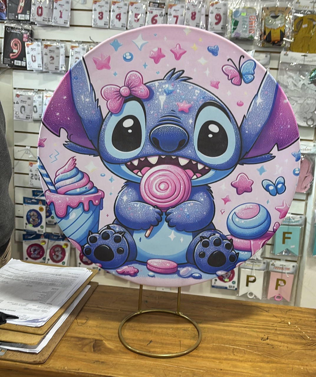 Painel Festa Na Mesa Stich  - Nicolle milde