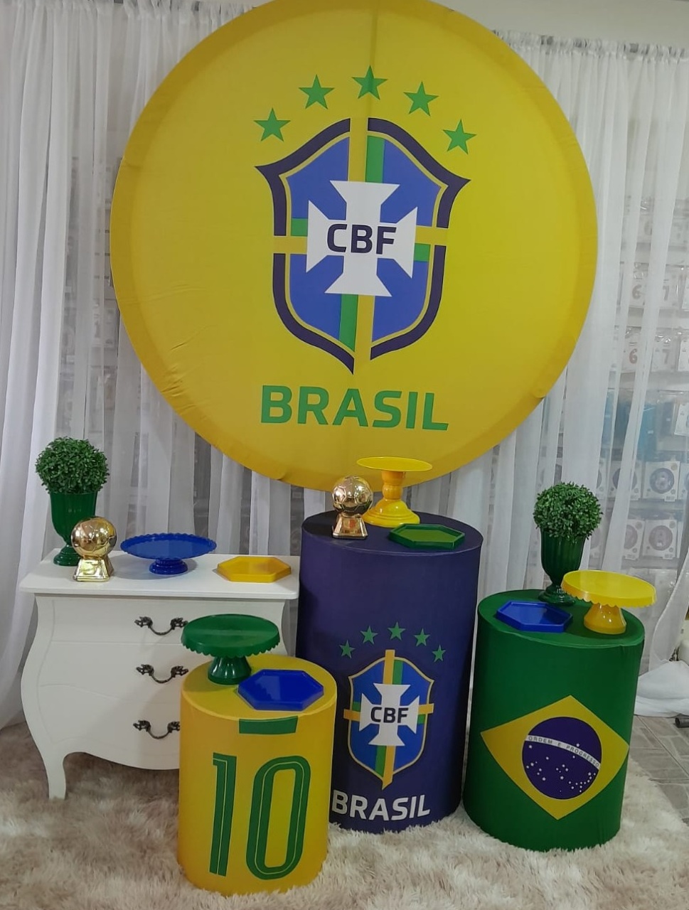 Kit Futebol Seleção Brasileira  + Mini  - Nicolle milde