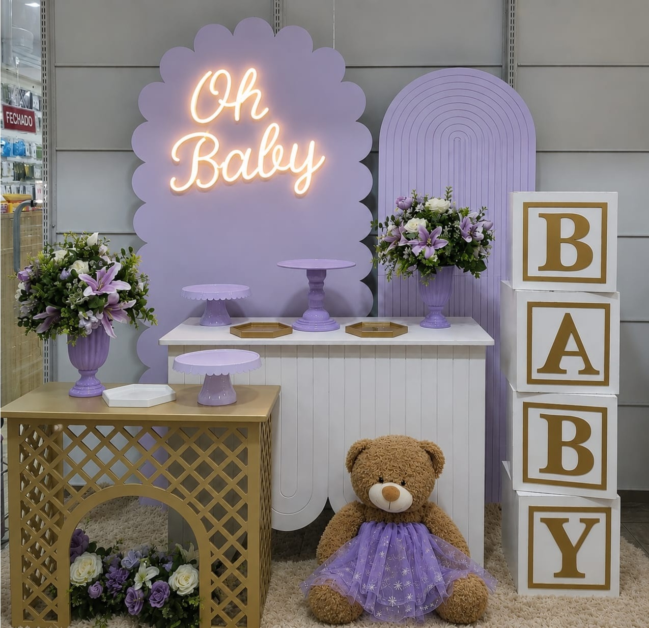 Kit Cha Bebe Lilas - Nicolle milde