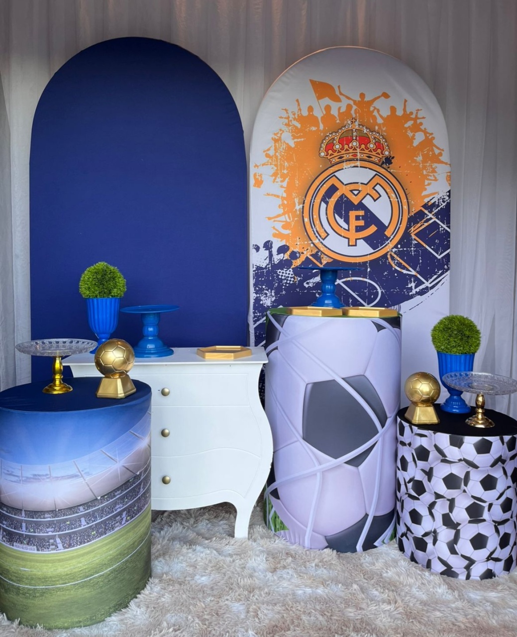 Kit Futebol Real Madri + Lateral + Mini - Nicolle milde