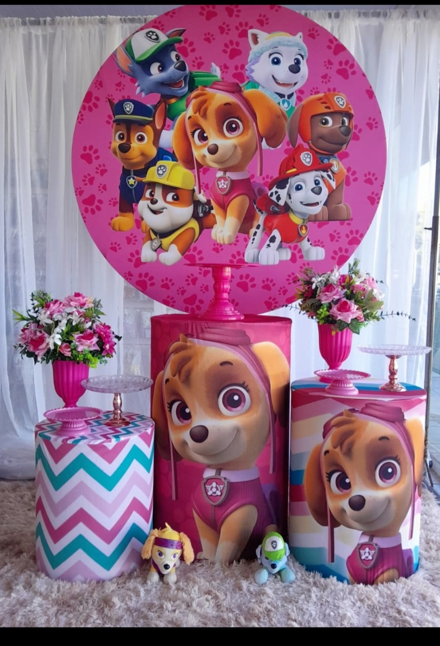 Kit Patrulha Canina Rosa - Nicolle milde