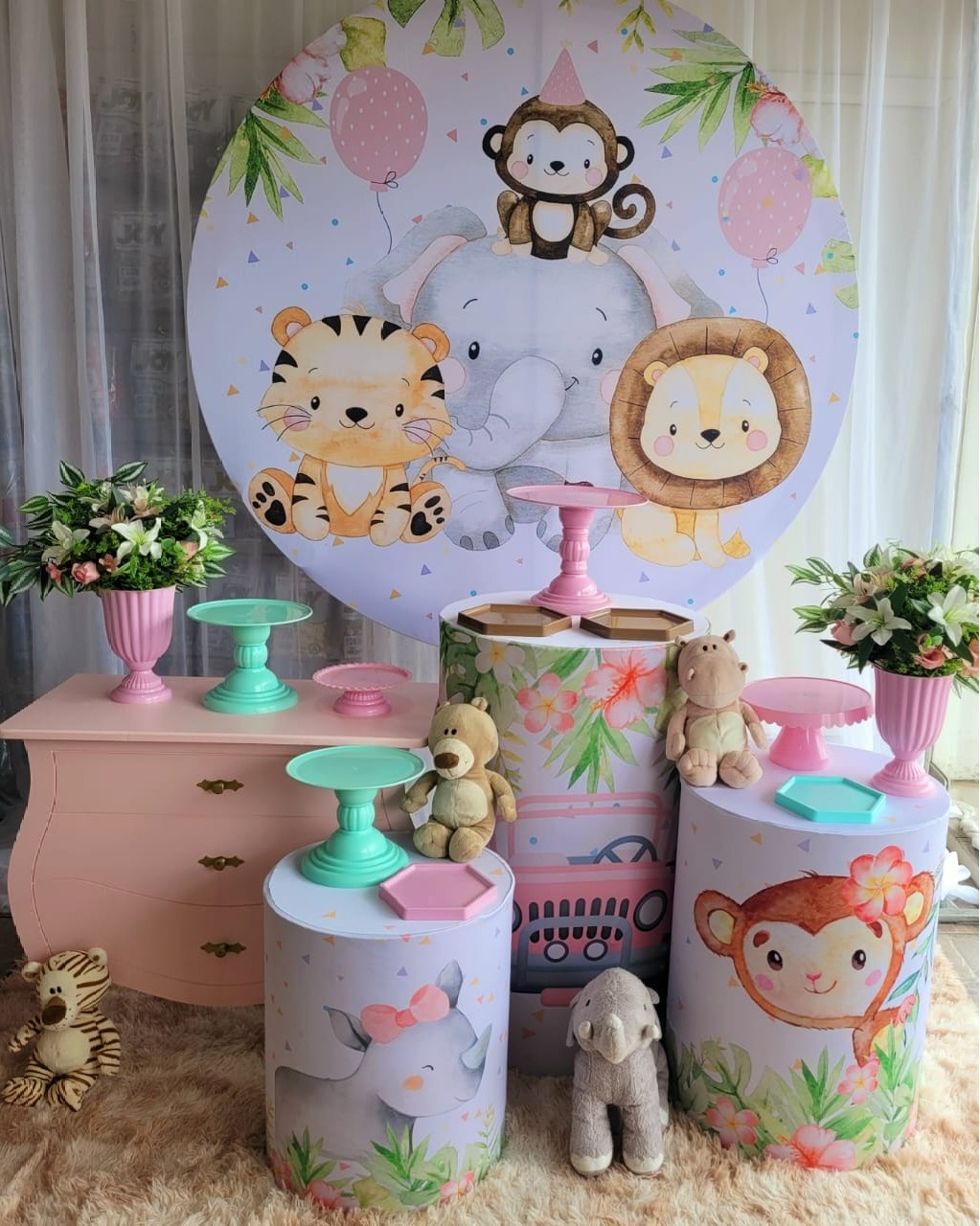 Kit Safari Menina + Mini - Nicolle milde