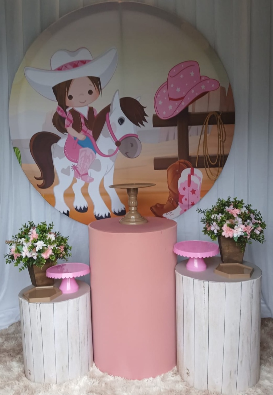 Kit Fazendinha Menina Rosa  - Nicolle milde