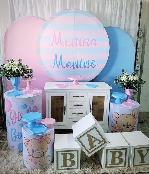 Kit Cha Revelação Menino Ou Menina 1 - Nicolle milde