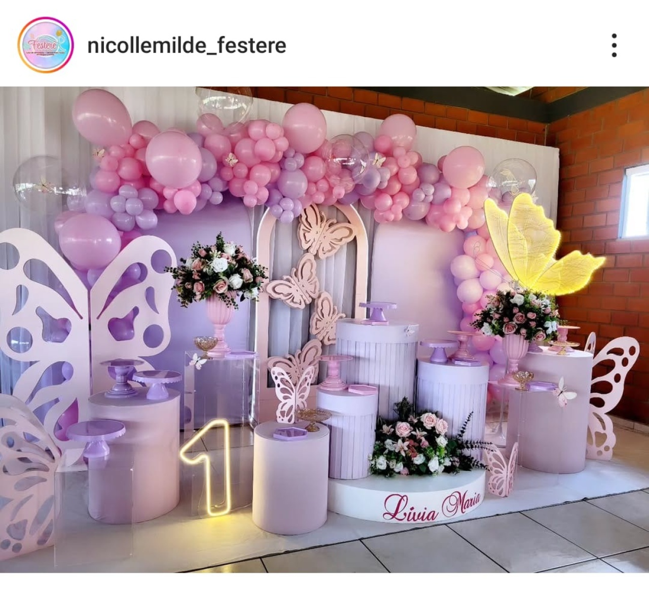 Decoracao Montada Jardim  - Nicolle milde