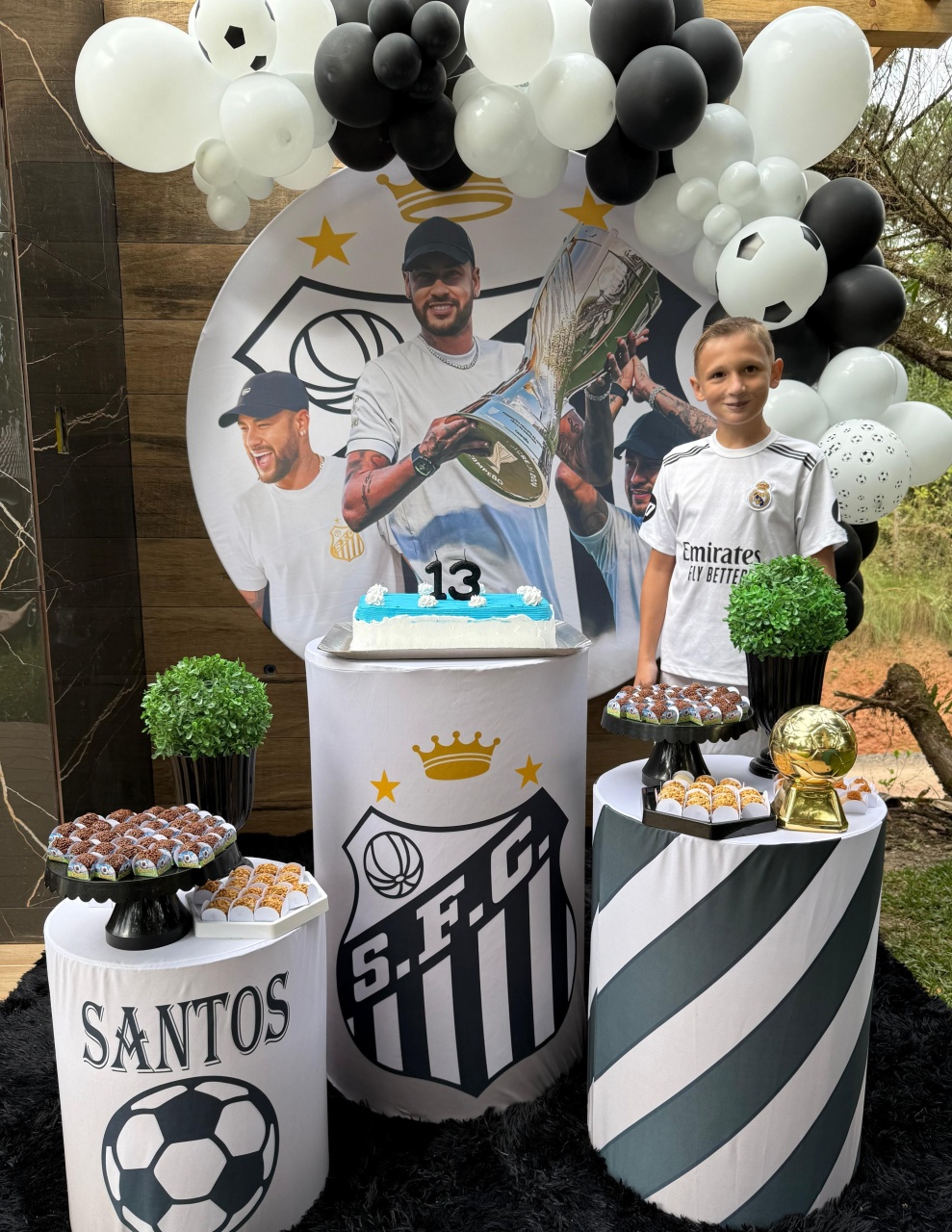 Kit  Futebol Neymar Santos  - Nicolle milde