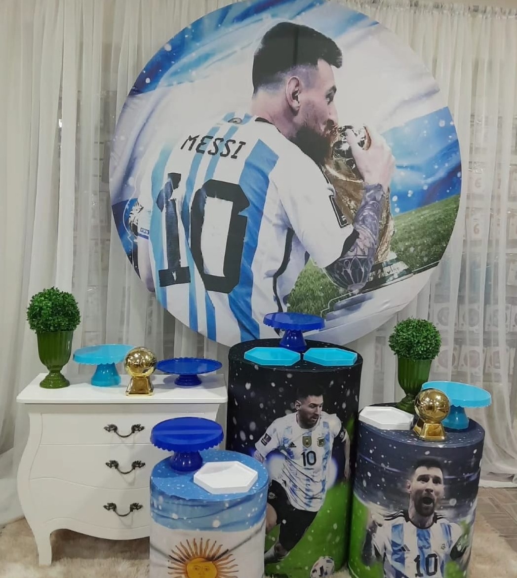  Kit Futebol Messi + Mini - Nicolle milde