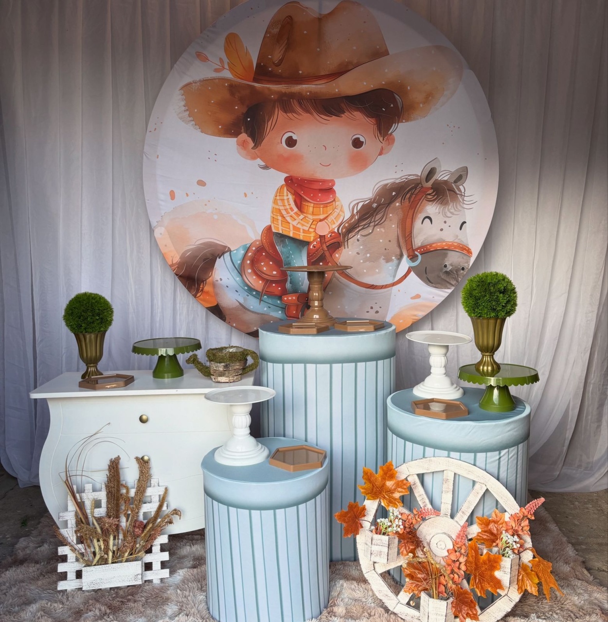 Kit Cavalinho Baby + Mini Branca  - Nicolle milde