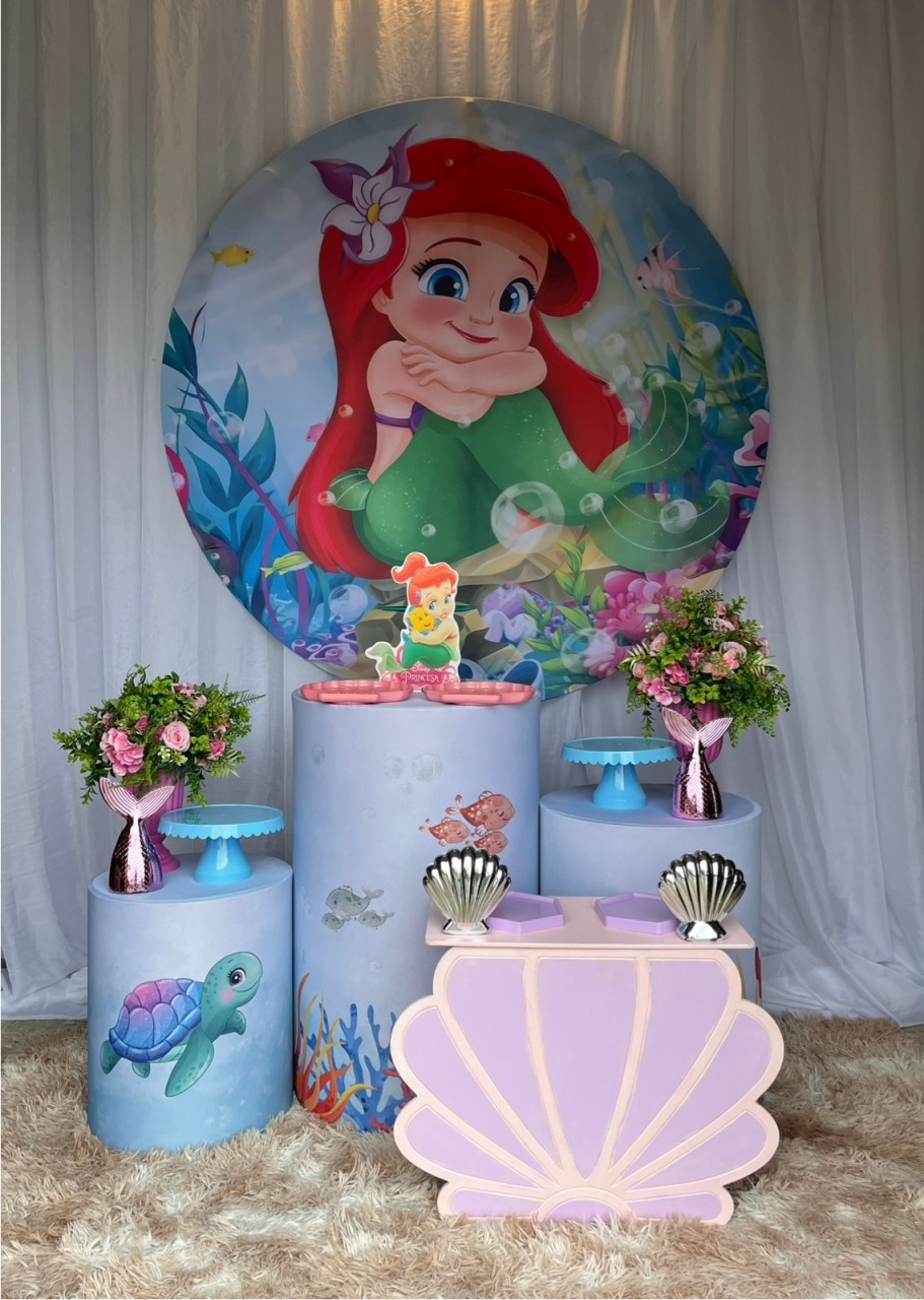 Kit Sereia Baby+Mesa Concha - Nicolle milde