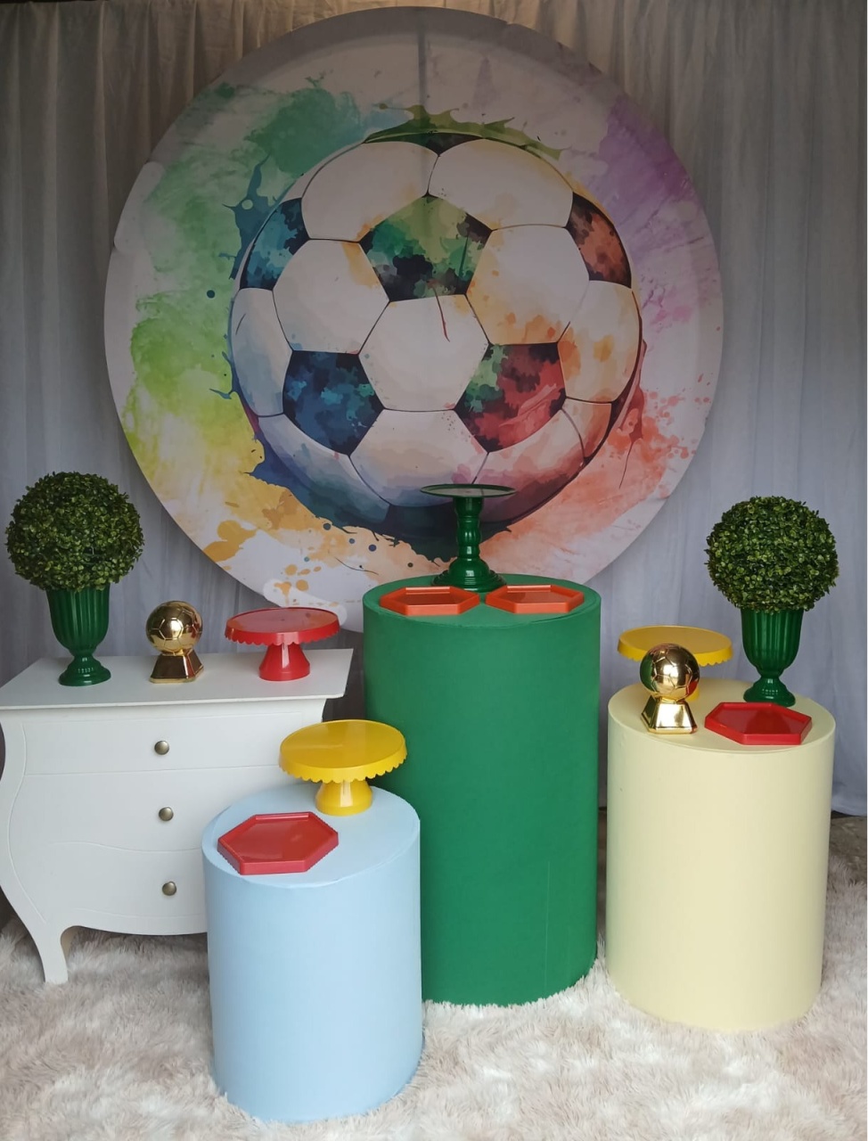 Kit Futebol Aquarela  + Mini Branca  - Nicolle milde