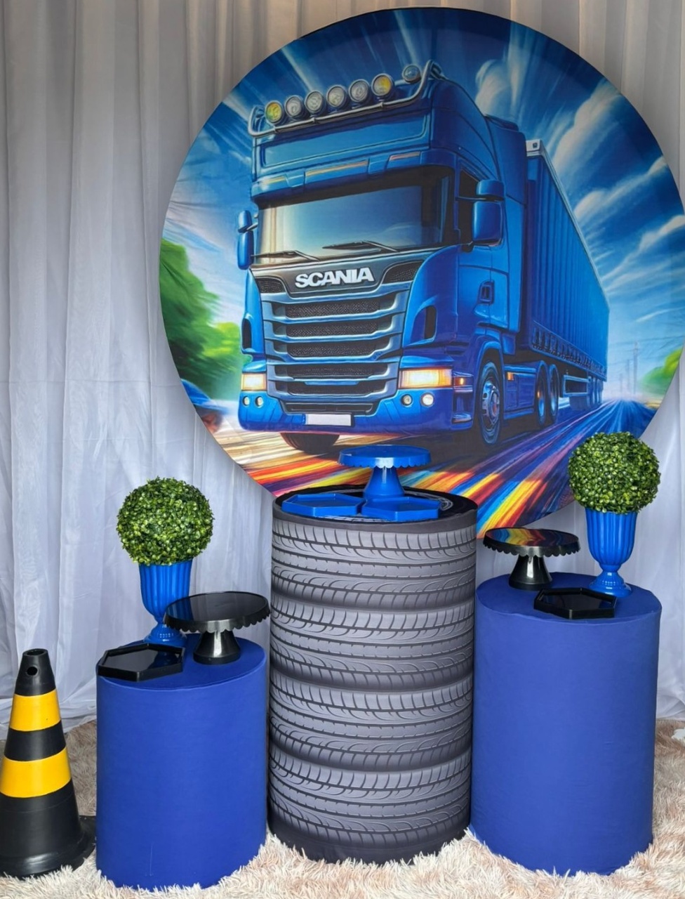 Kit Caminhão Azul  Simples - Nicolle milde