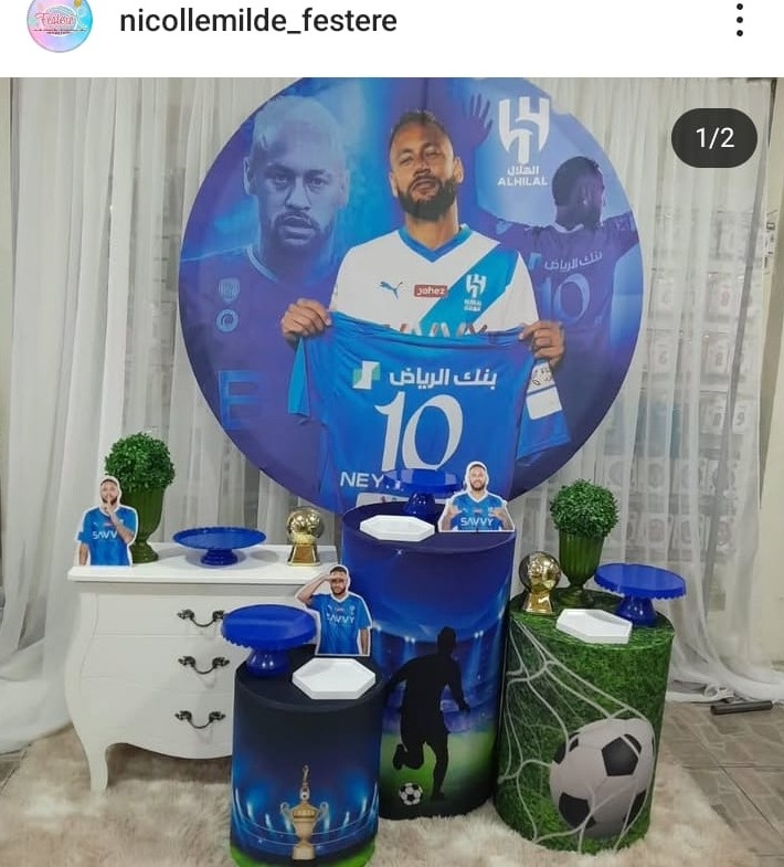Kit Futebol Neymar  + Mini  - Nicolle milde