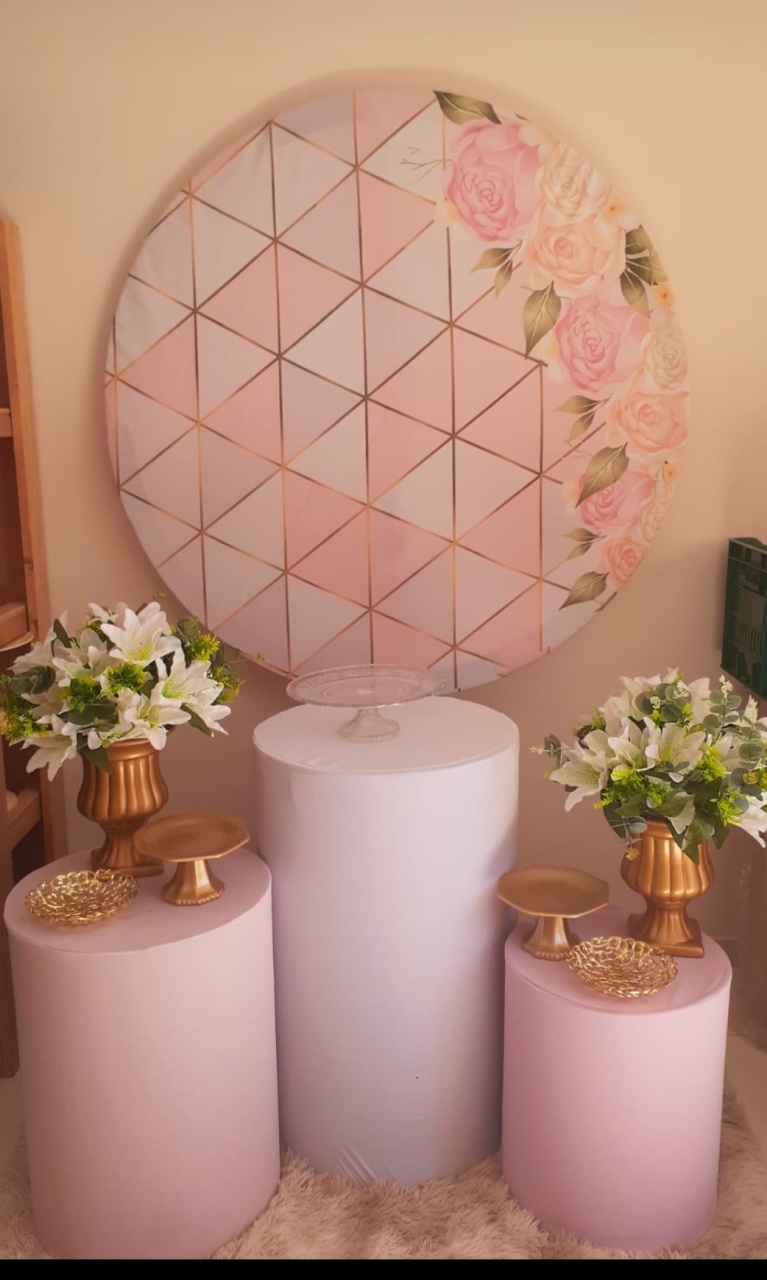 Kit Flores Com Riscos Dourados - Nicolle milde