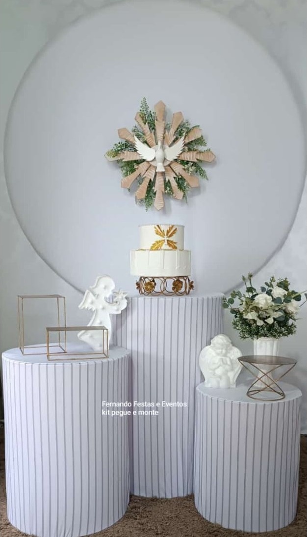 Kit Batizado Branco E Espírito Santo (100) - FERNANDO FESTAS E EVENTOS