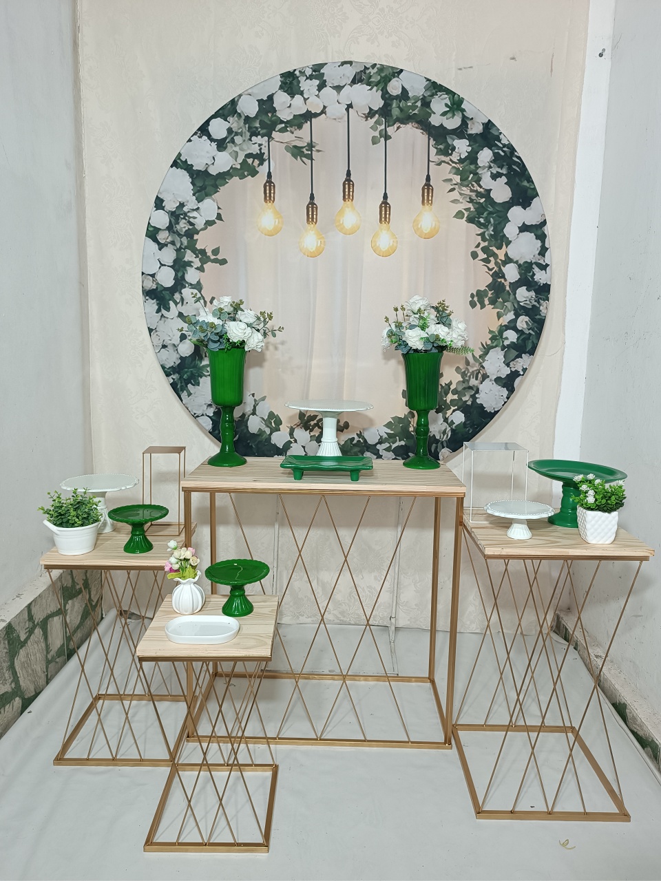 Kit  Luxo  Branco E Verde  - FERNANDO FESTAS E EVENTOS