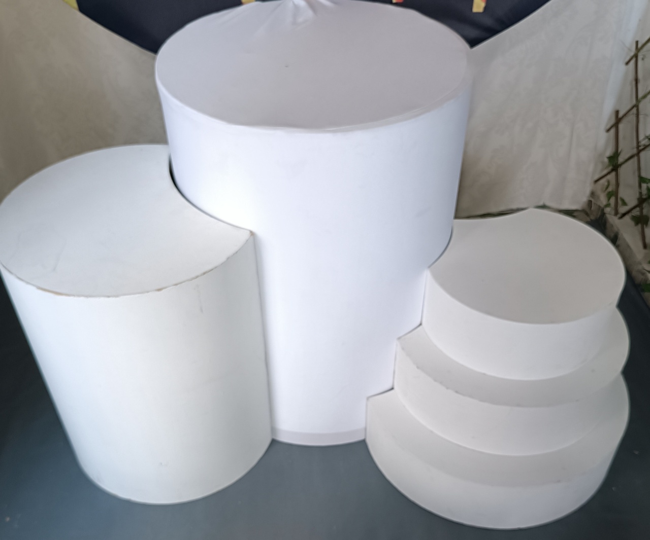 Kit de Mesas Brancas Encaixadas - FERNANDO FESTAS E EVENTOS