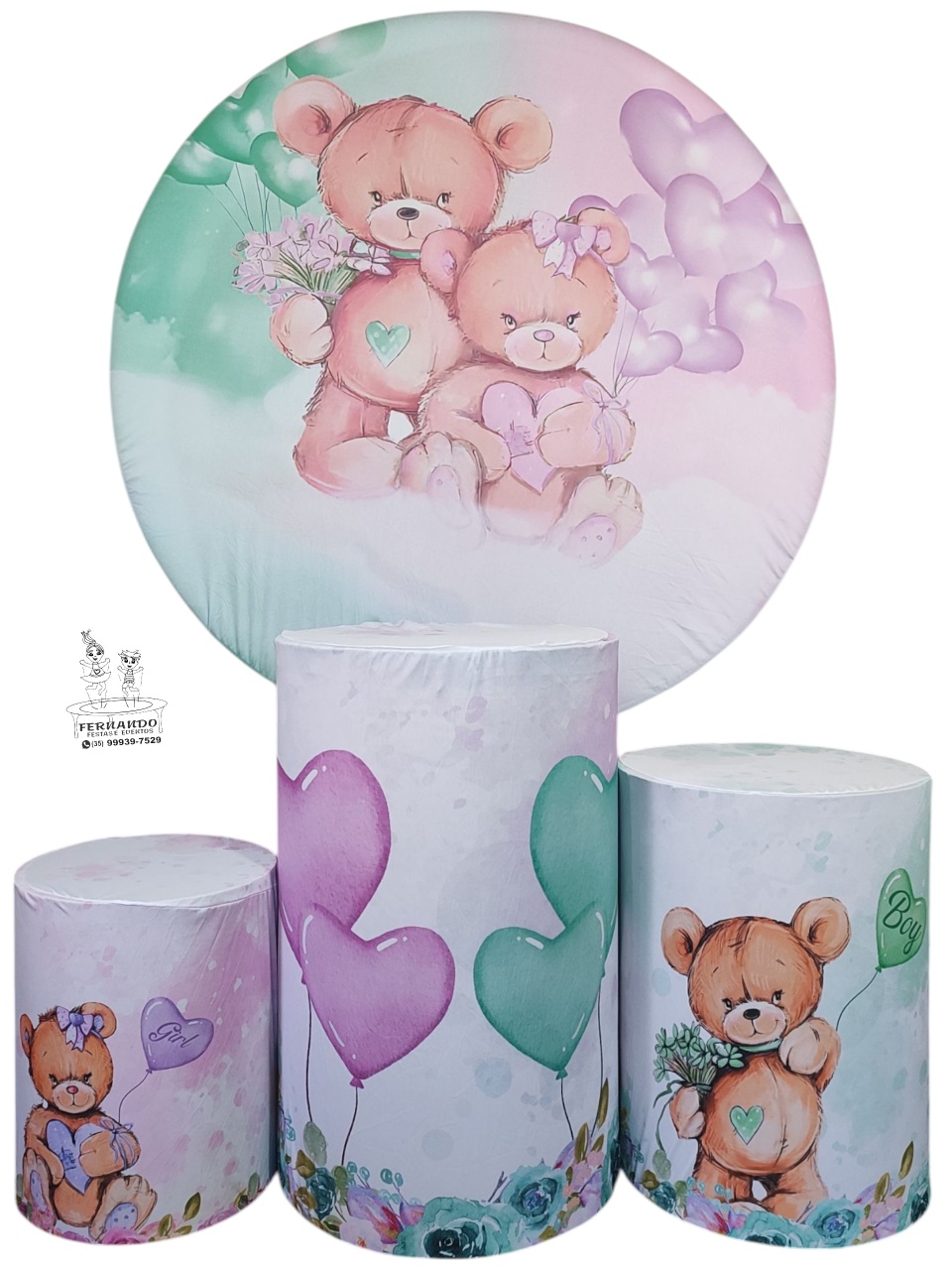 Kit Chá Revelação Boy Girl (01) - FERNANDO FESTAS E EVENTOS