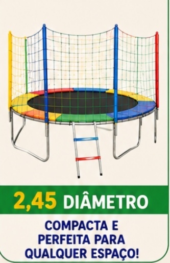 Brinquedos Cama Elástica 2,45 Diâmetro - FERNANDO FESTAS E EVENTOS