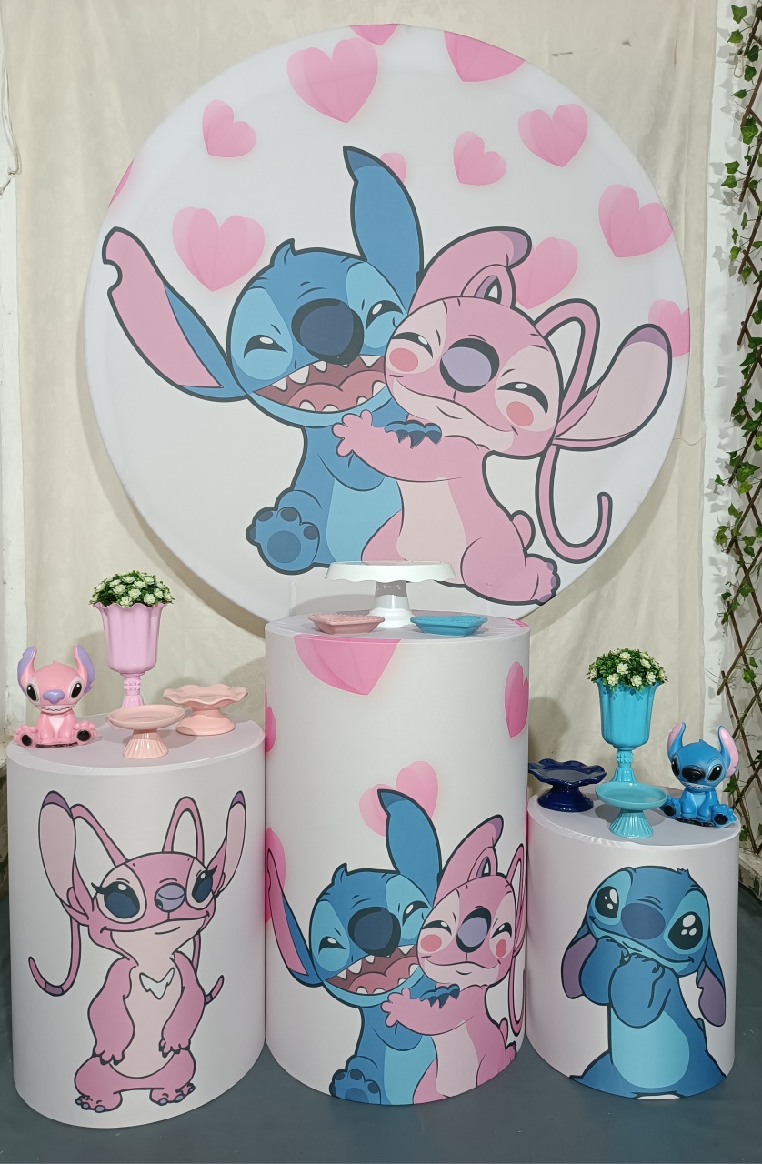 Kit Stitch Little Rosa E Azul (01) - FERNANDO FESTAS E EVENTOS