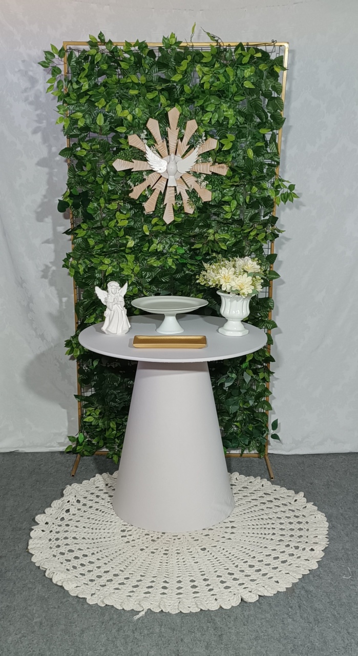 Kit Batizado Mesa Cone Branco  - FERNANDO FESTAS E EVENTOS