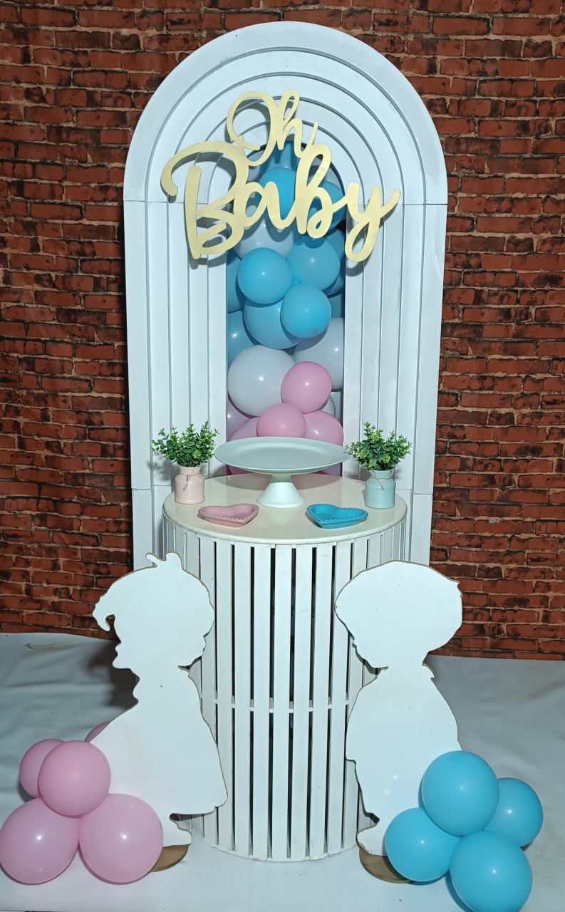 Oh Baby Painel 3 D Uma Mesa Ripada (06) - FERNANDO FESTAS E EVENTOS