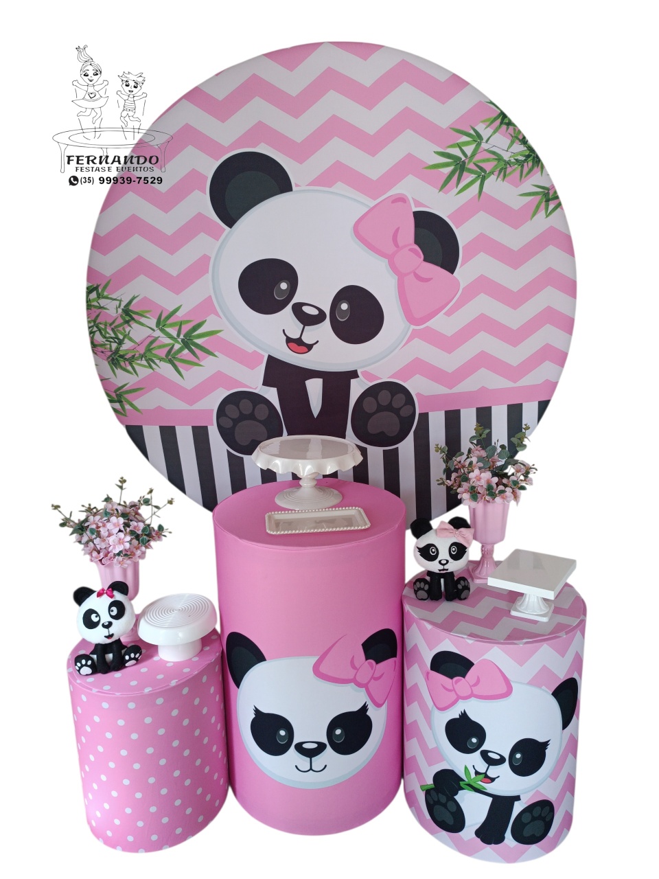 Panda (1,50 Diâmetro) 02 - FERNANDO FESTAS E EVENTOS