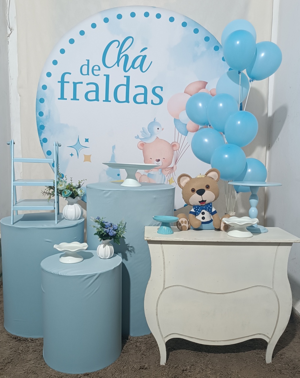 Chá de Fraldas Azul  - FERNANDO FESTAS E EVENTOS