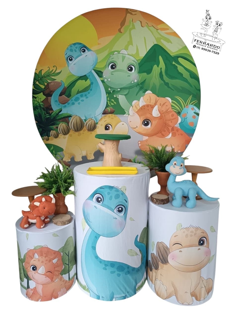 Kit Dinossauro Baby 03 - FERNANDO FESTAS E EVENTOS