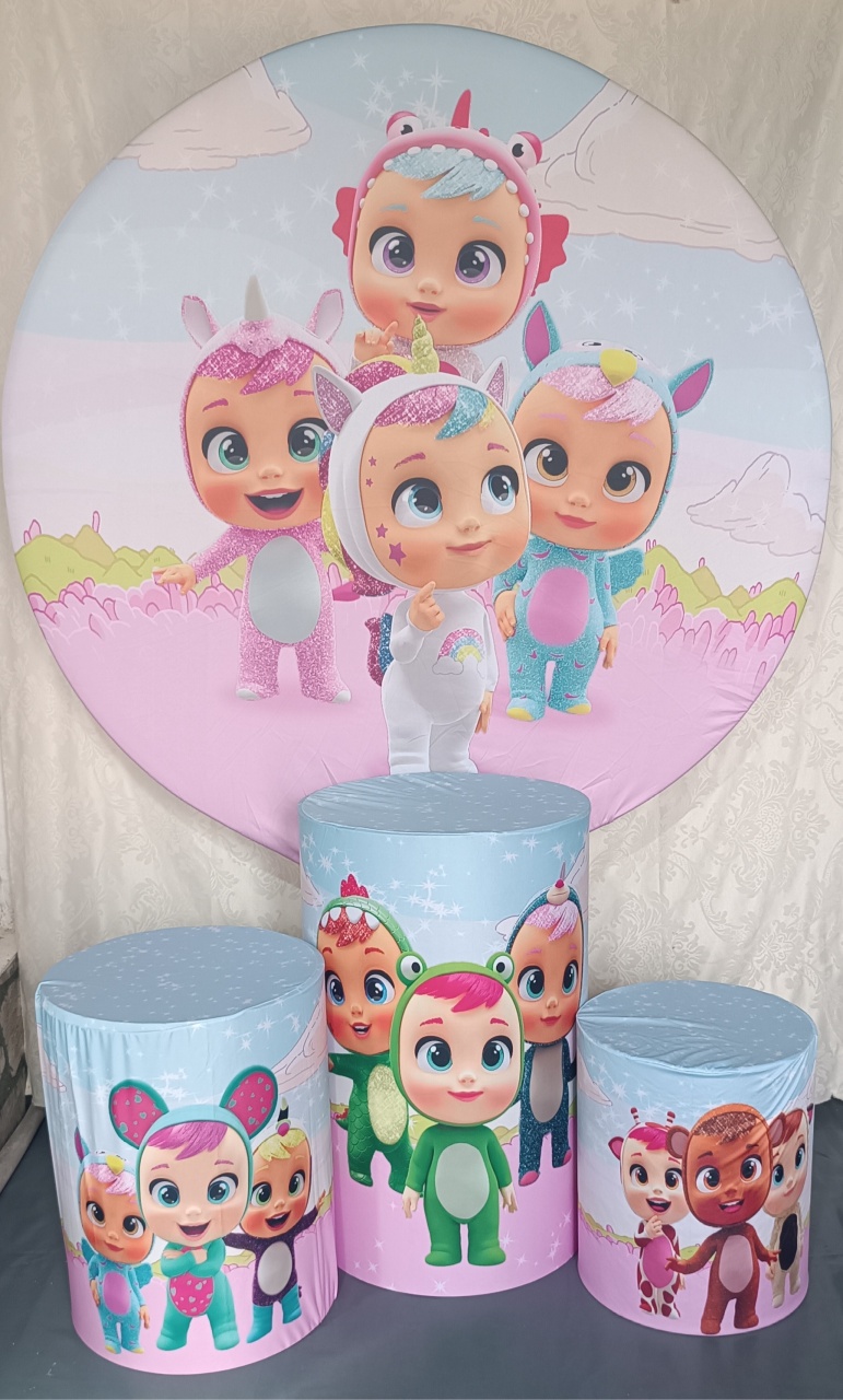 Capas Painel Cilindro Cris Baby - FERNANDO FESTAS E EVENTOS