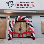 Arco de Balões Preto, Vermelho E Branco - imagem 1