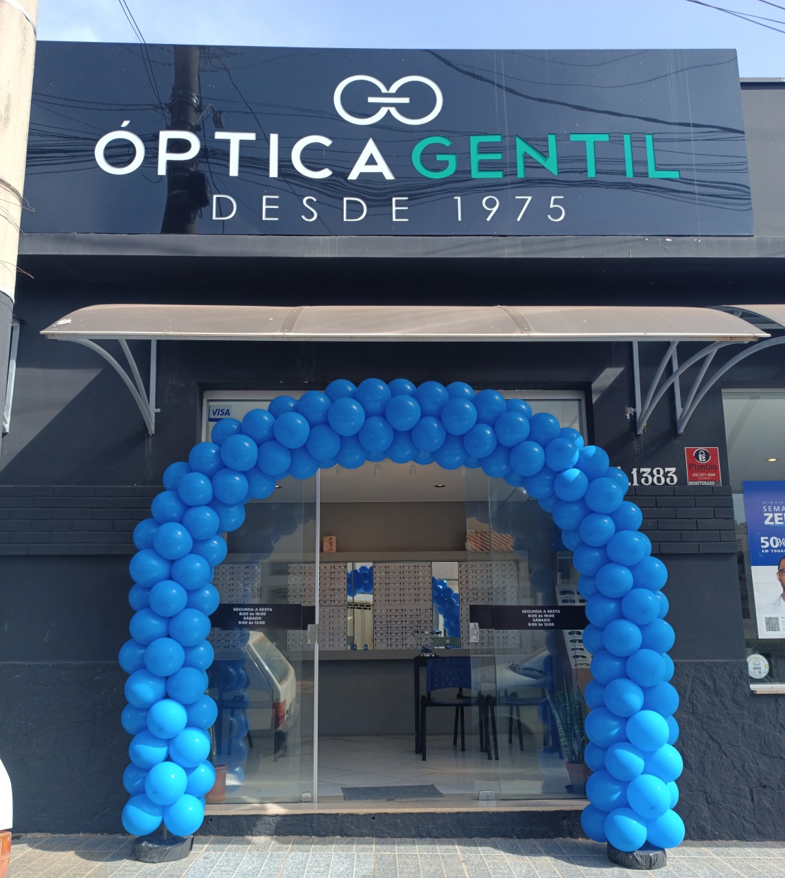 Arco de Balões Azul (11) - FERNANDO FESTAS E EVENTOS