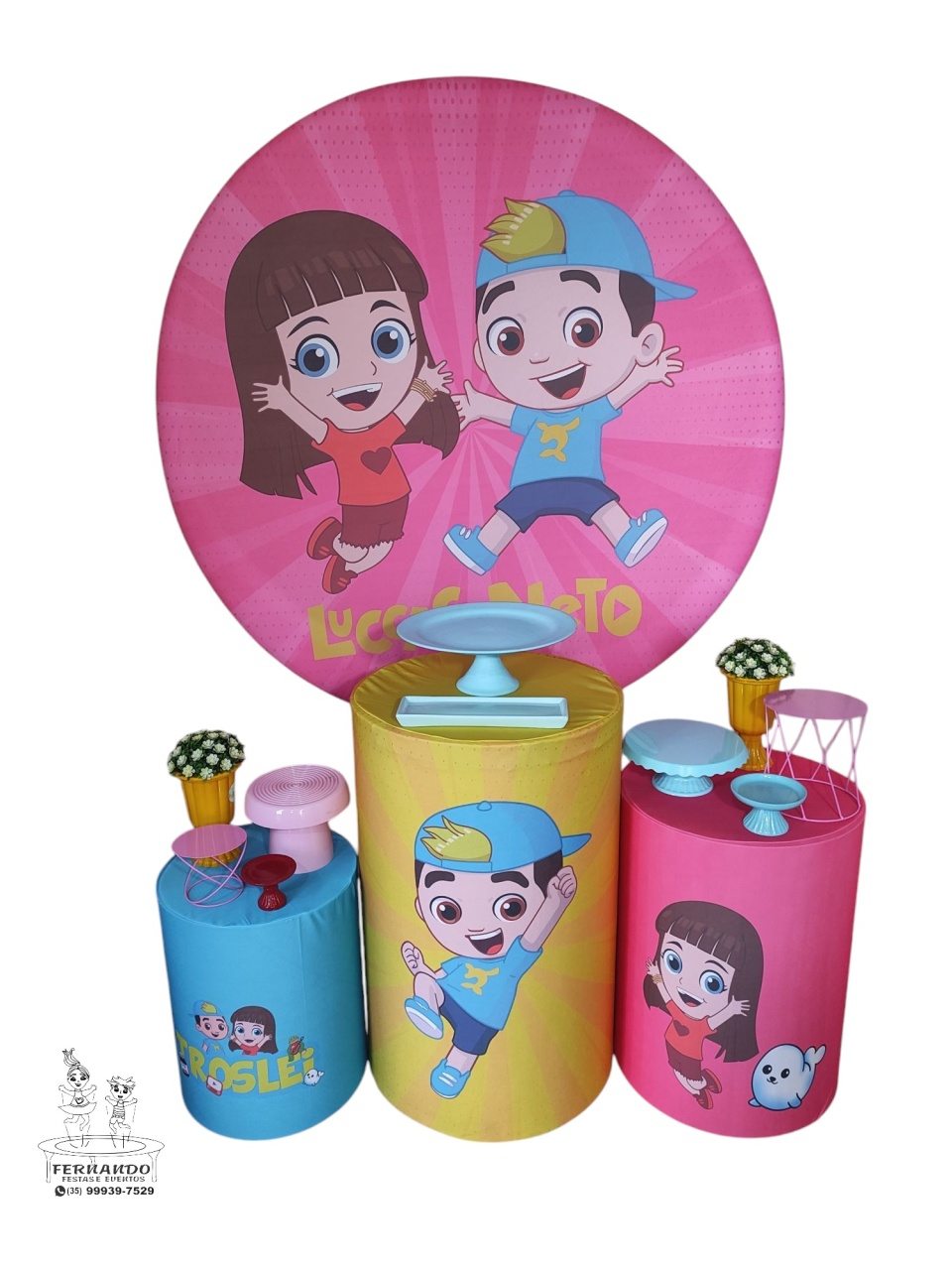 Kit Lucas Neto Rosa 01 - FERNANDO FESTAS E EVENTOS