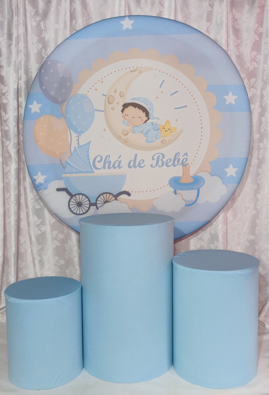 Kit Chá de Bebê Na Lua Azul 01 - FERNANDO FESTAS E EVENTOS