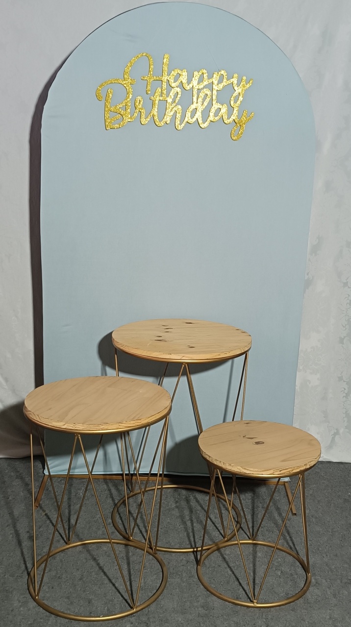 Table Médio Helanca Azul Claro (01) - FERNANDO FESTAS E EVENTOS